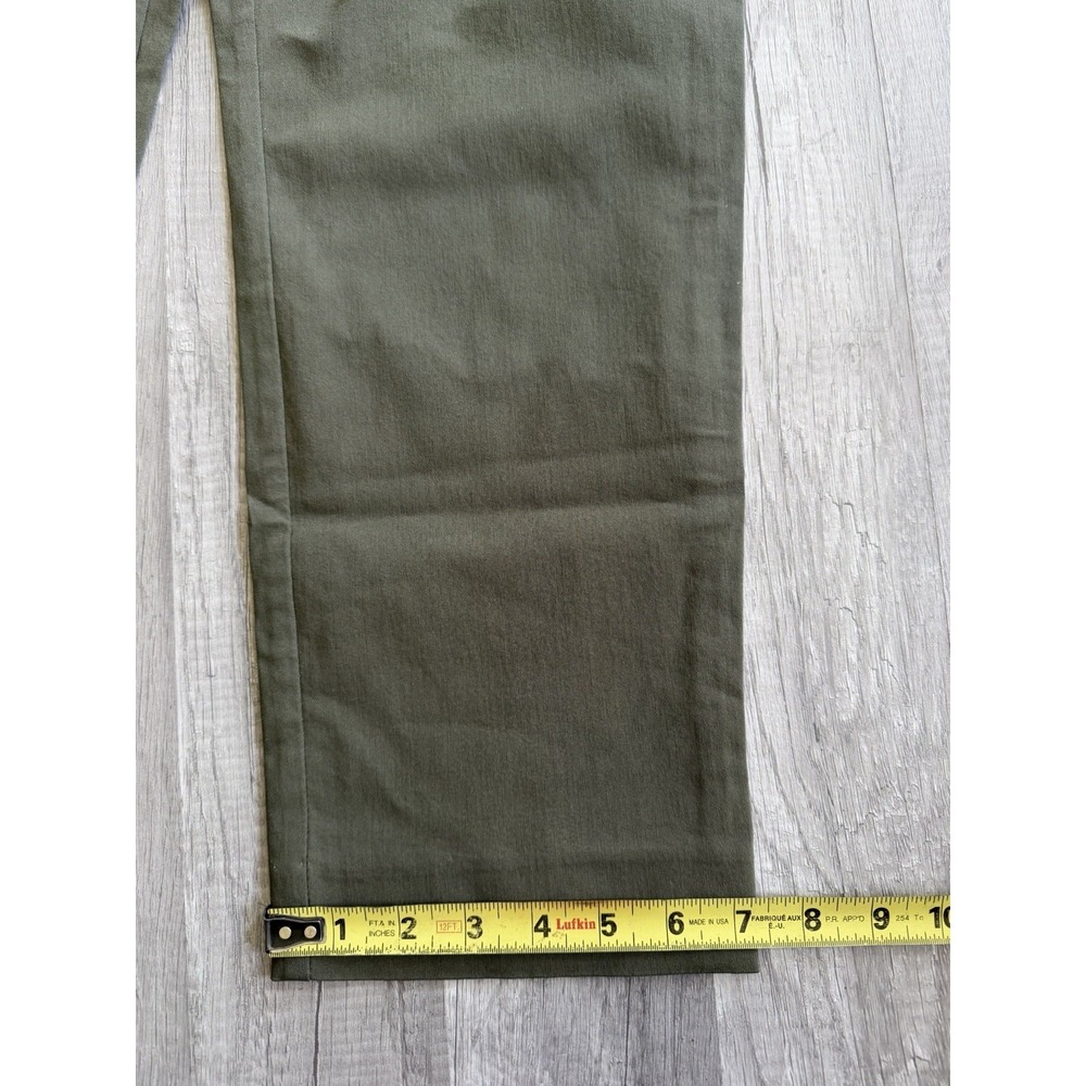 Chicos Perfect Stretch Ankle Pants Elastic Waist Olive Green Size 3R US 16R - Picture 10 of 14